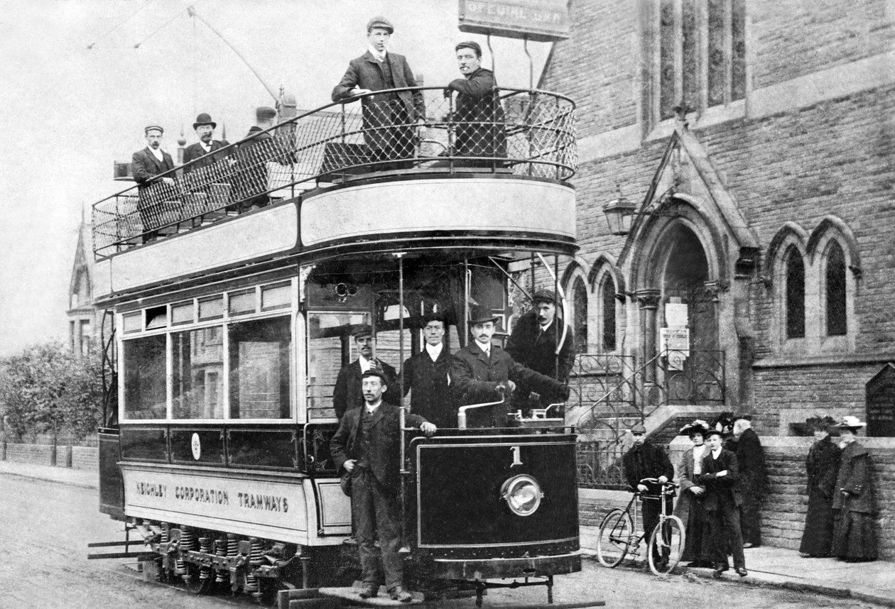 Storbritannien: Keighleys första elektriska spårvagn av Unbekannt