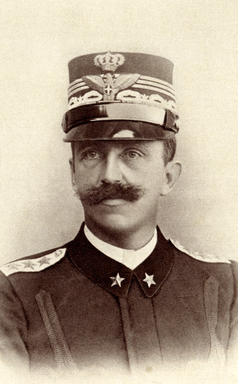 Victor Emmanuel III av Italien av Unbekannter Künstler