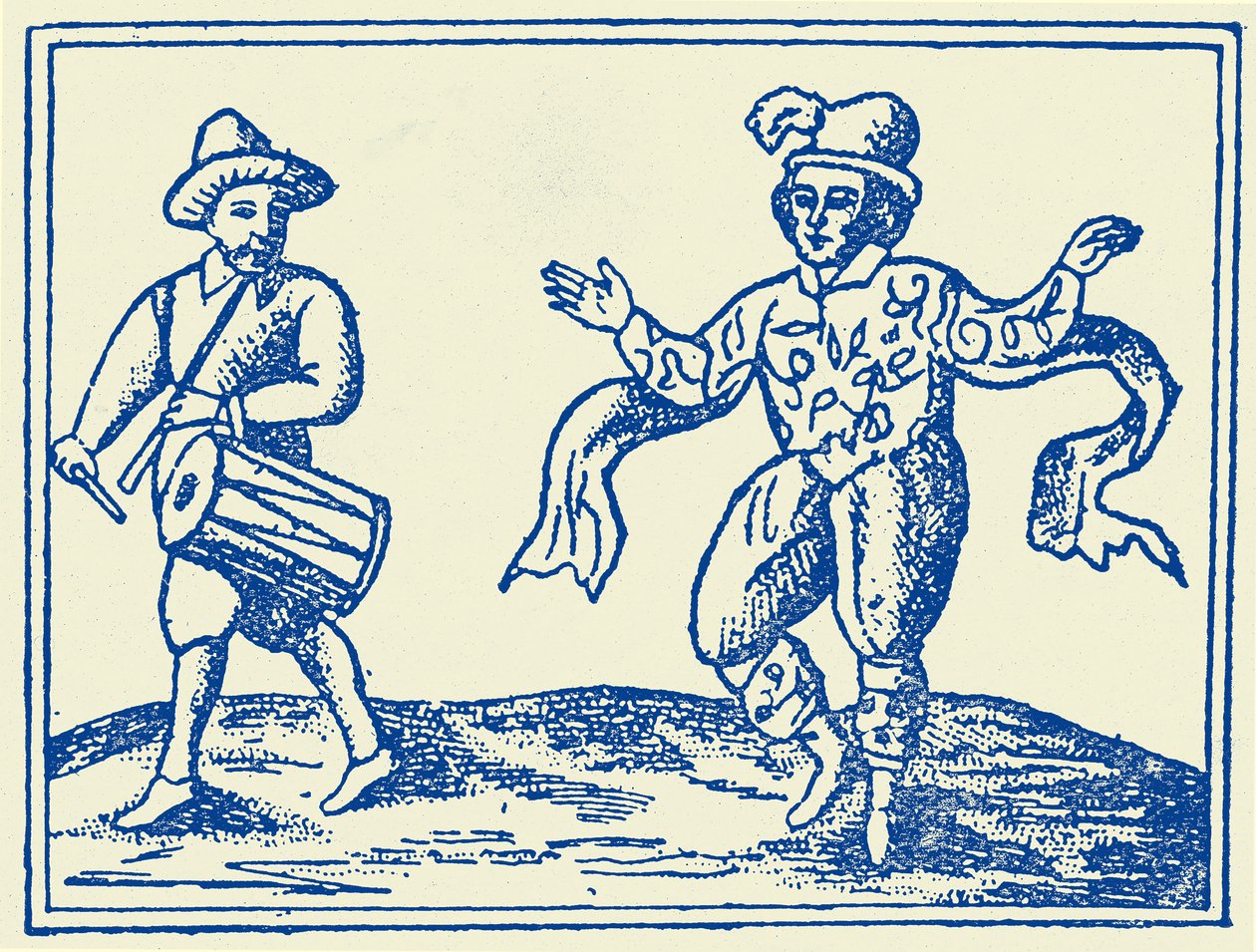 William Kempe dansar Morris av Unbekannter Künstler