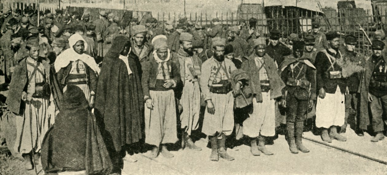 Franska kolonialtrupper, 1914-1918, c1920. av Underwood and Underwood