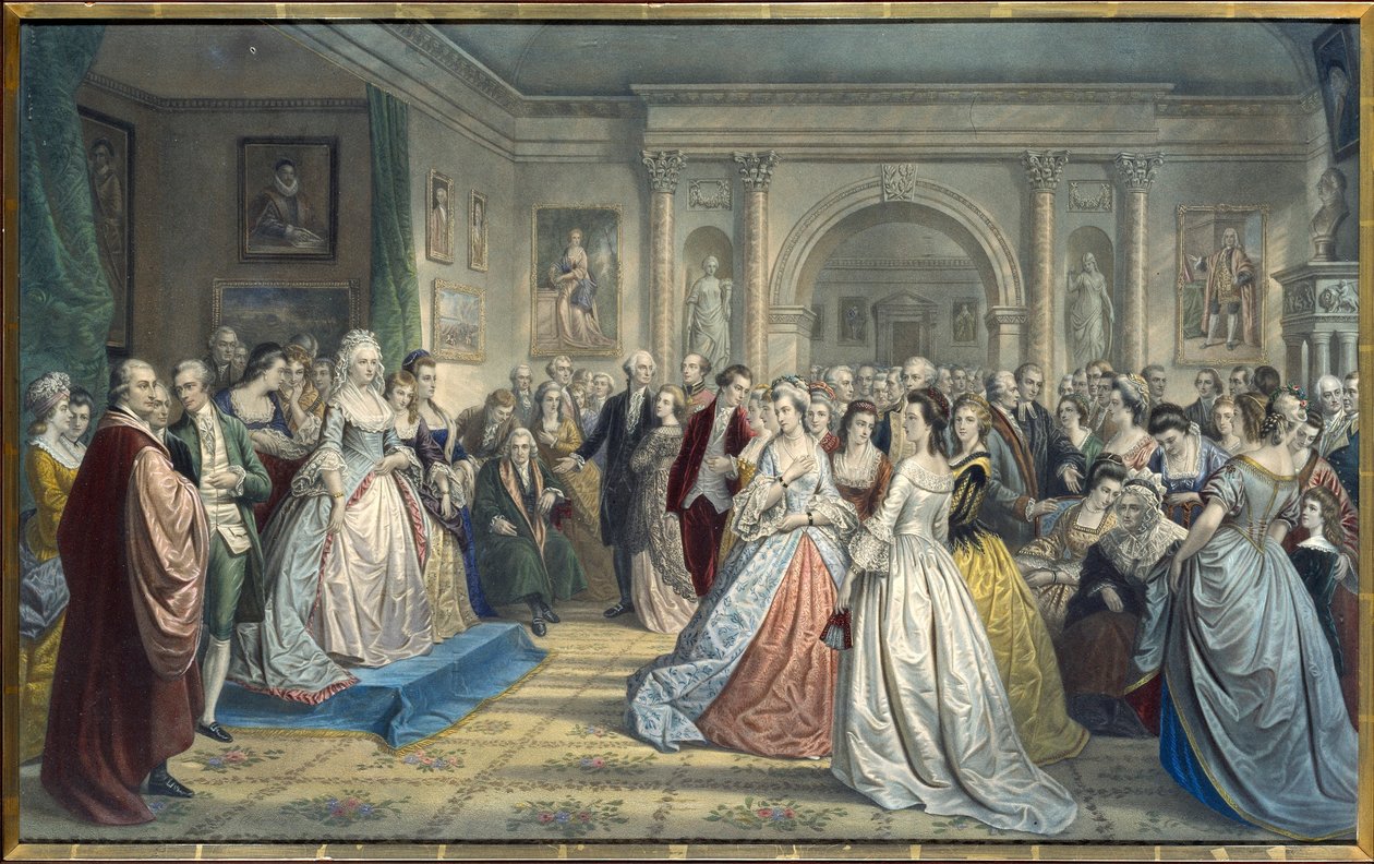 Lady Washingtons mottagning av Unidentified