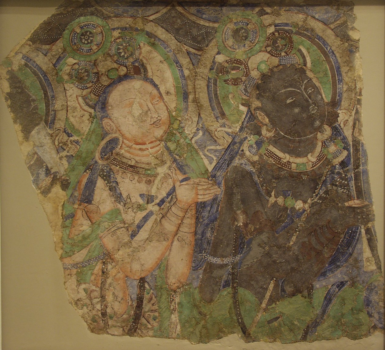 Två beundrande bodhisattvas av Unidentified