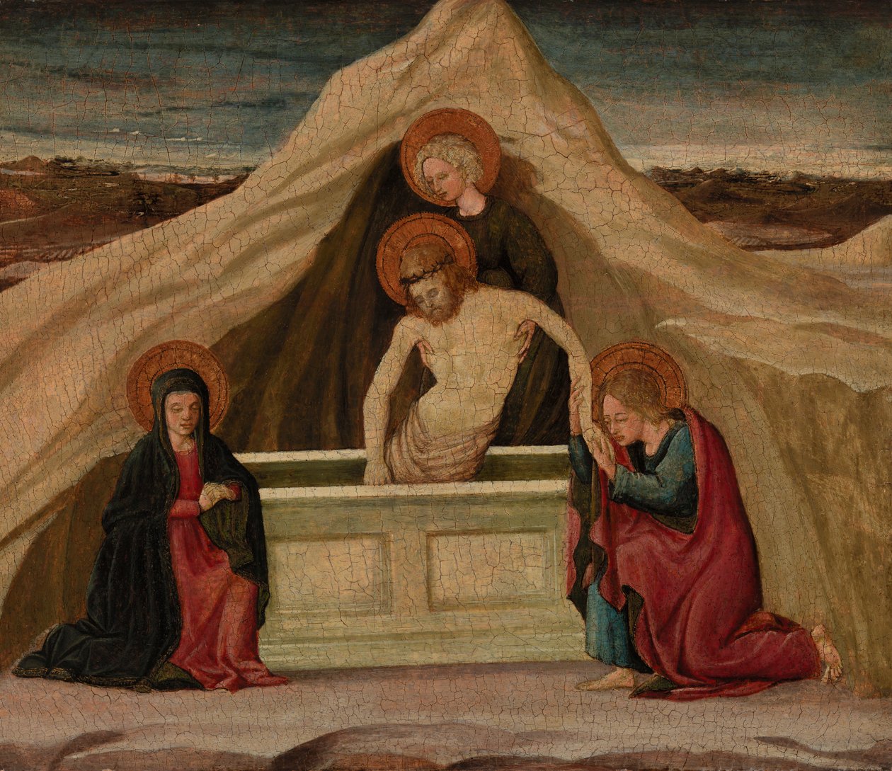 Kristi begravning av Unidentified artist, Domenico Veneziano