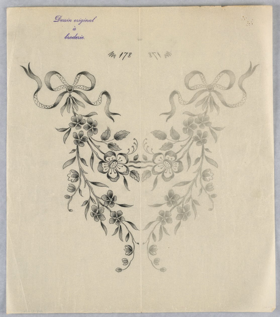 Drawing, Designs for embroidery, ca. 1890 av Unknown