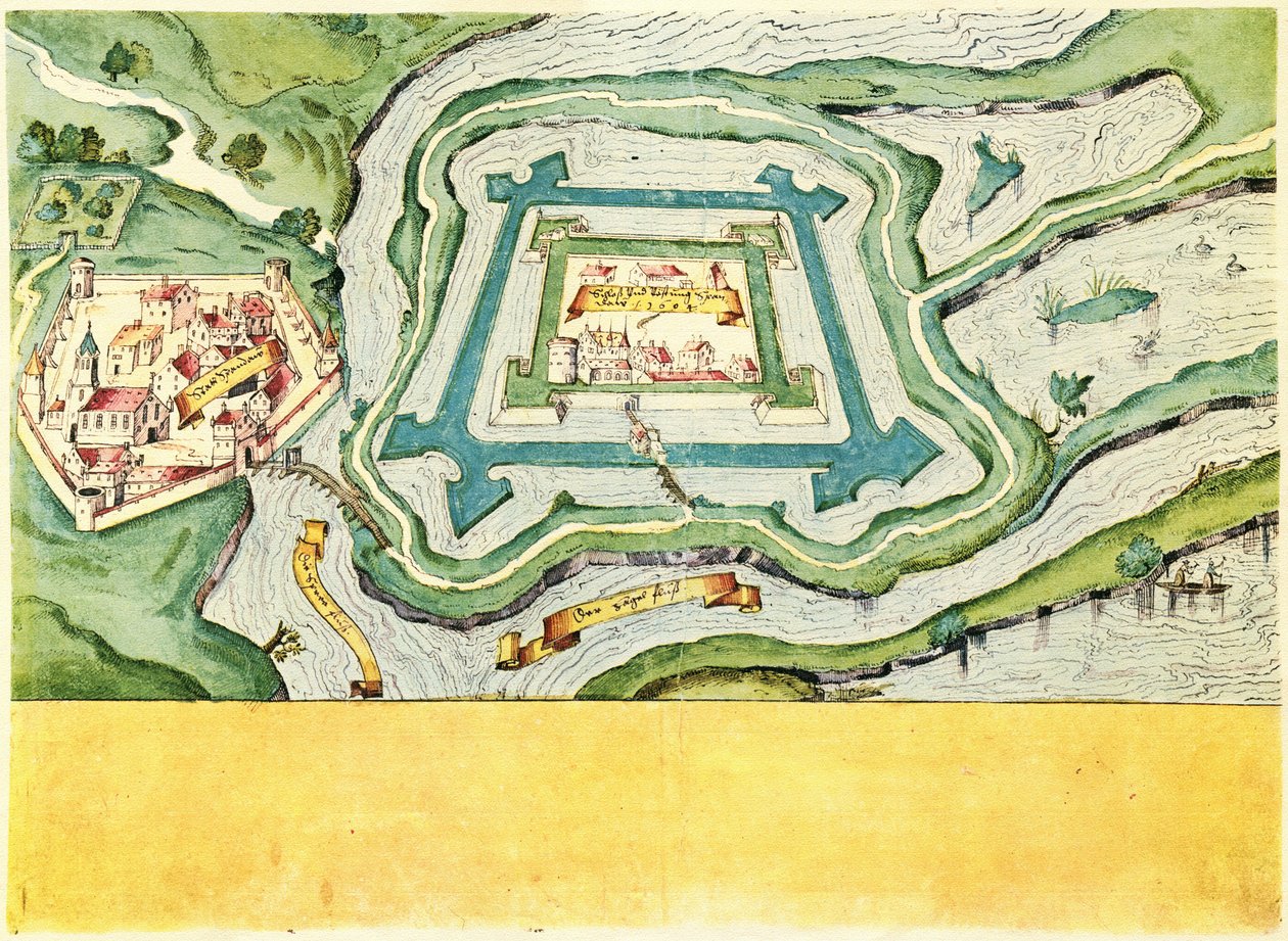 Stadt, Schloß und Vöstung Spandaw 1604 av Unknown