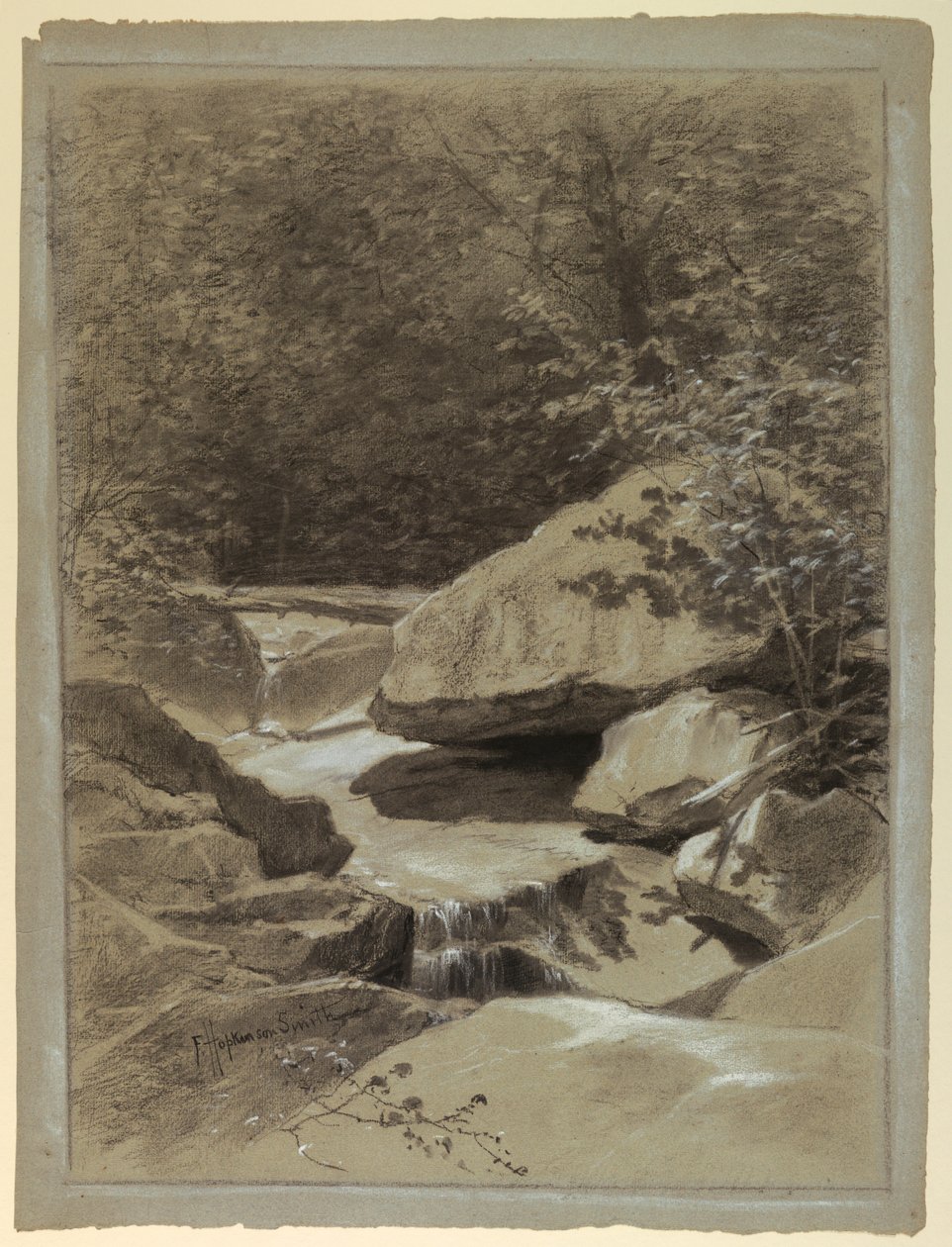 En bergsström av Unknown