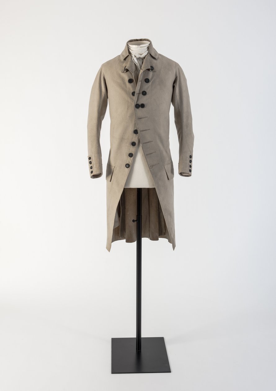 Mans grädde ull frack, 1790-tal (ull) av Unbekannt Unbekannt