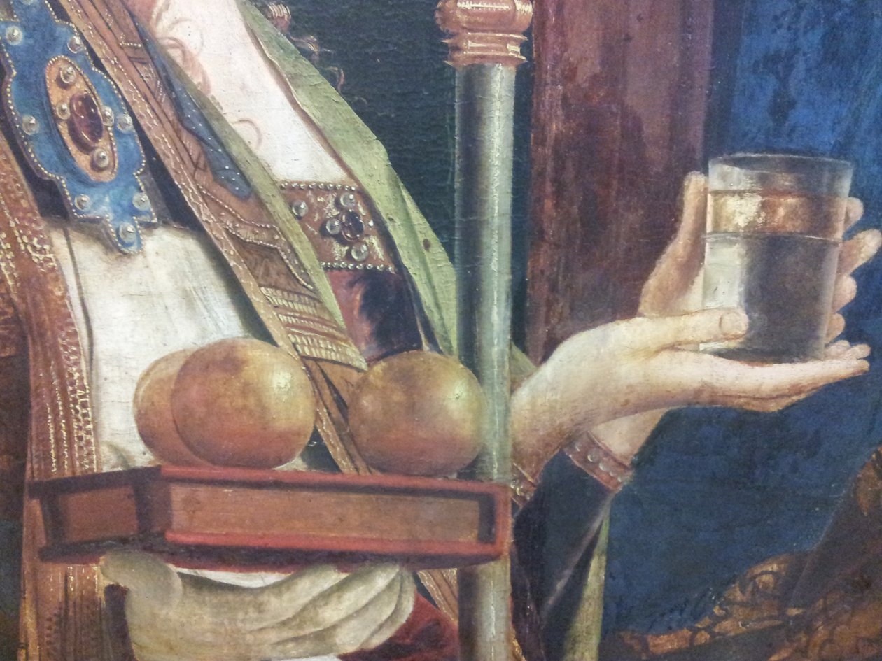 Detail from the Pala di San Cassiano (KHM, Vienna) by Antonello da Messina. av Unbekannt Unbekannt