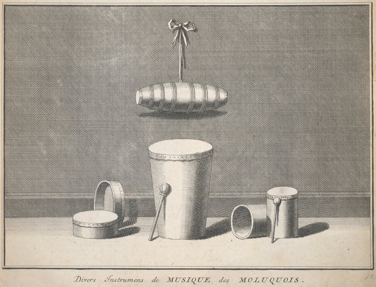 Diverse Moluccan Musical Instruments av Unknown