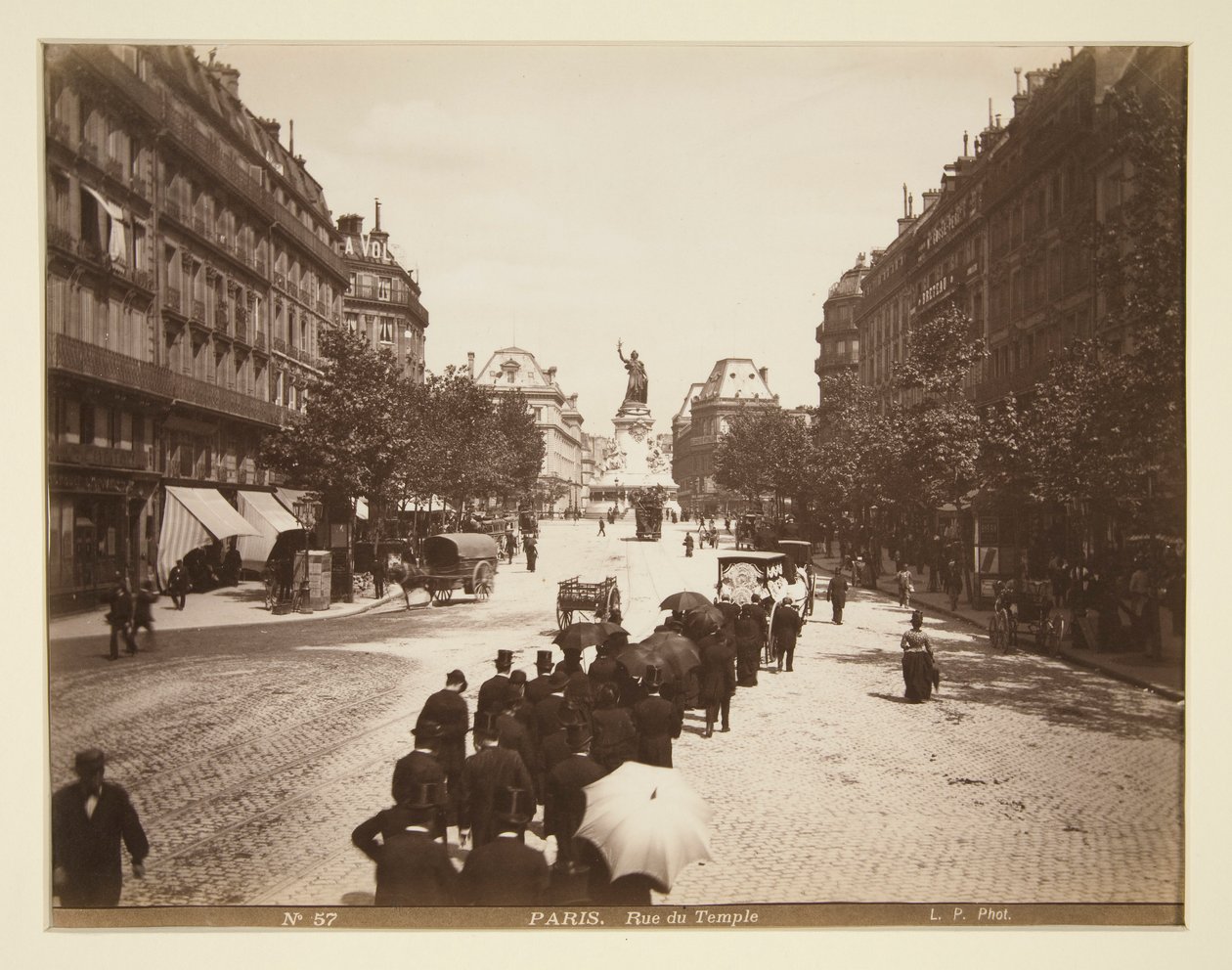 Begravningscortege, Paris av Unknown
