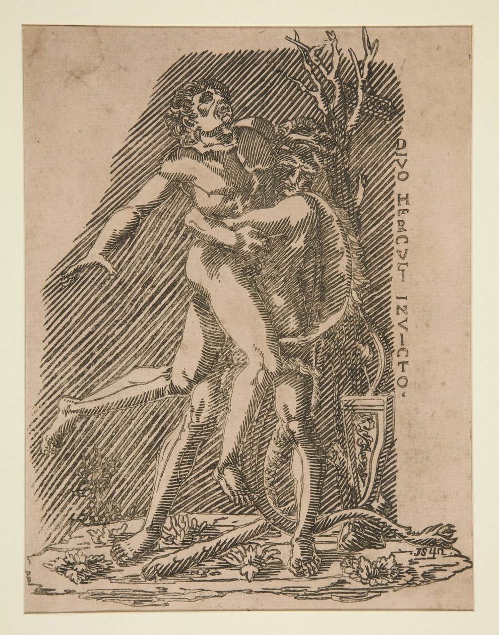 Hercules och Antaeus av Unknown