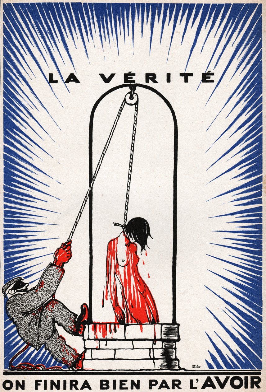 La Verite pendue. Sanningen hängde. av Unknown