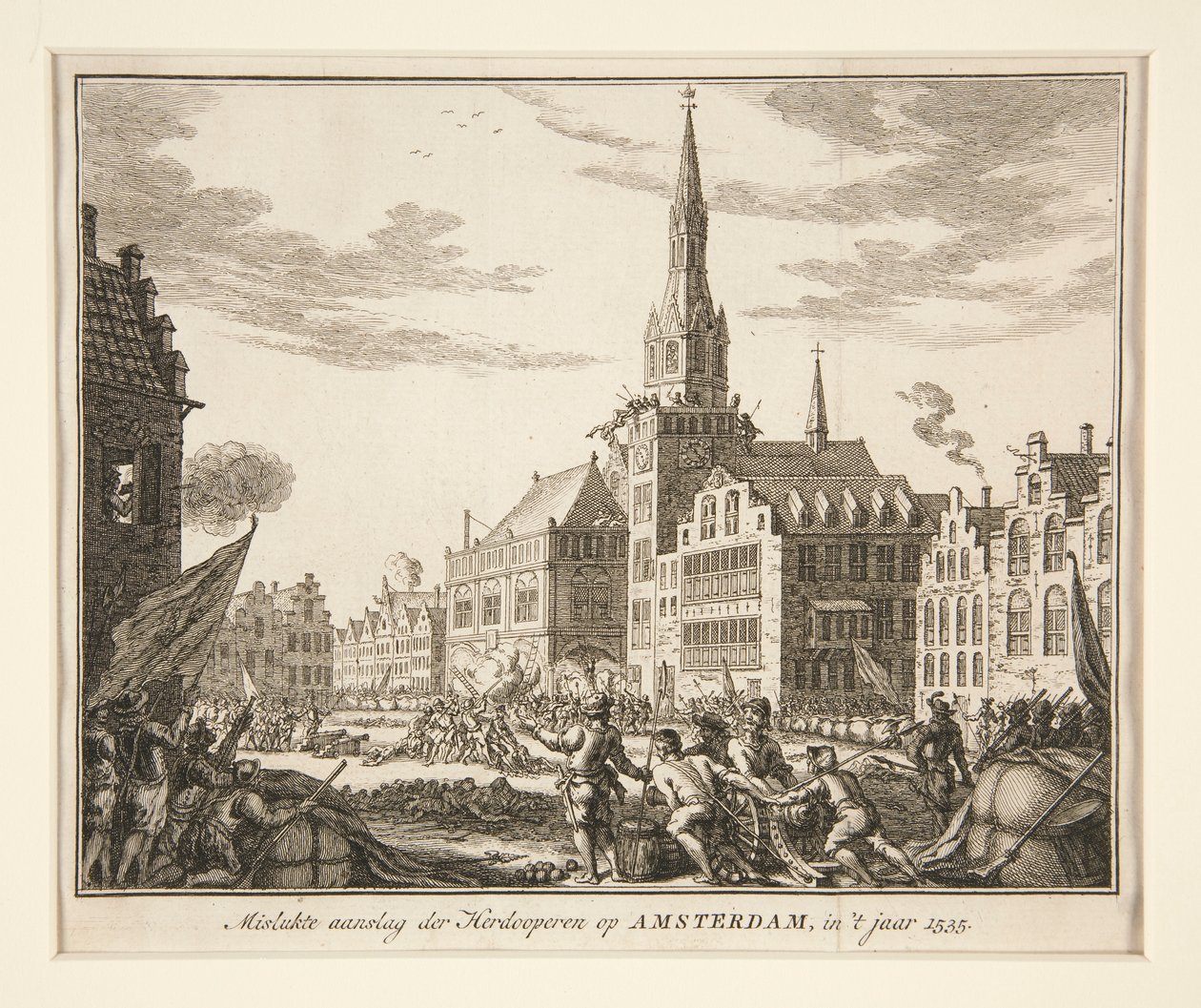 Misslyckad attack av Herdooperen på Amsterdam, in av Unknown