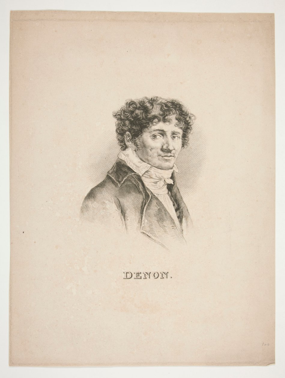 Porträtt av Dominique-Vivant Denon av Unknown
