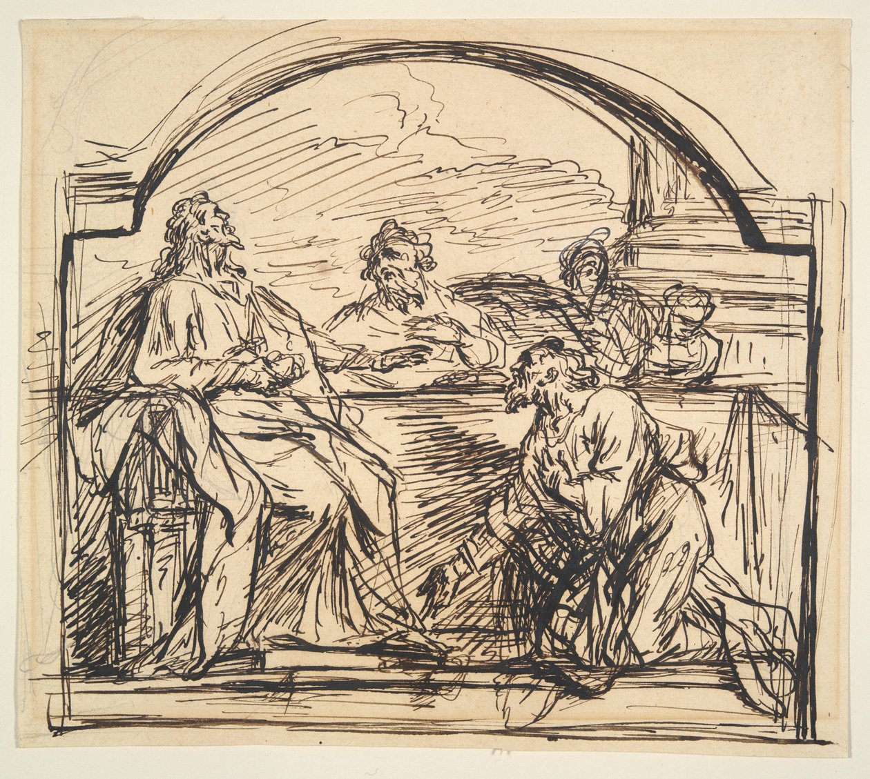 Kvällsmat på Emmaus av Unknown