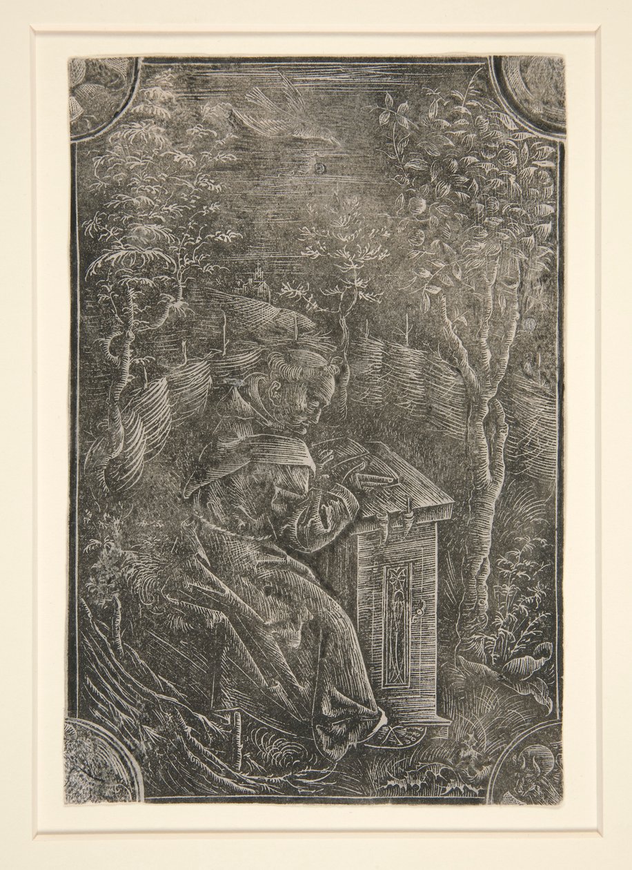 Franciskanen, Pelbartus från Temesvar i en trädgård av Unknown
