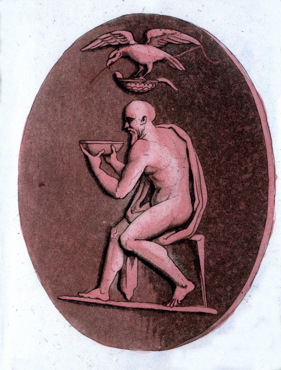 Aischylos (ca 525-456 f.Kr.), grekisk tragisk poet. av Unknown artist