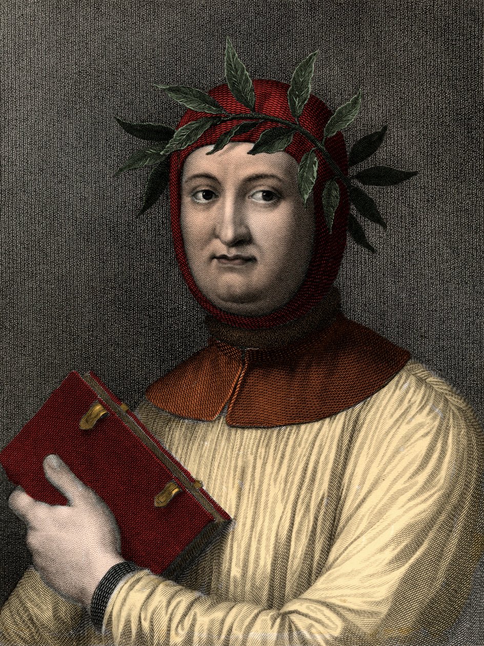 Francesco Petrarca (1304-1374) av Unknown artist