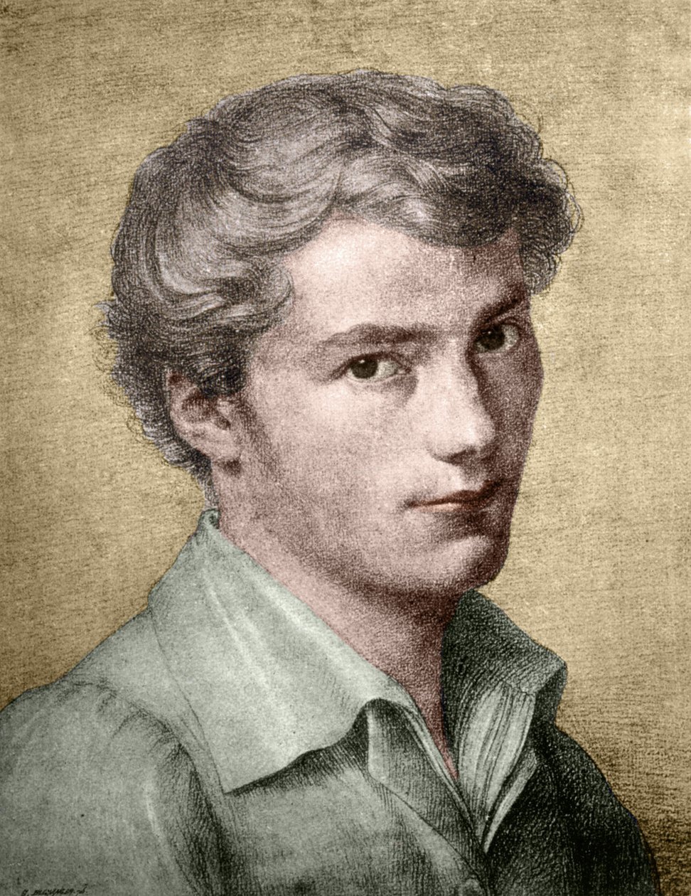 Franz Schubert (1797 - 1828) ung. av Unknown artist