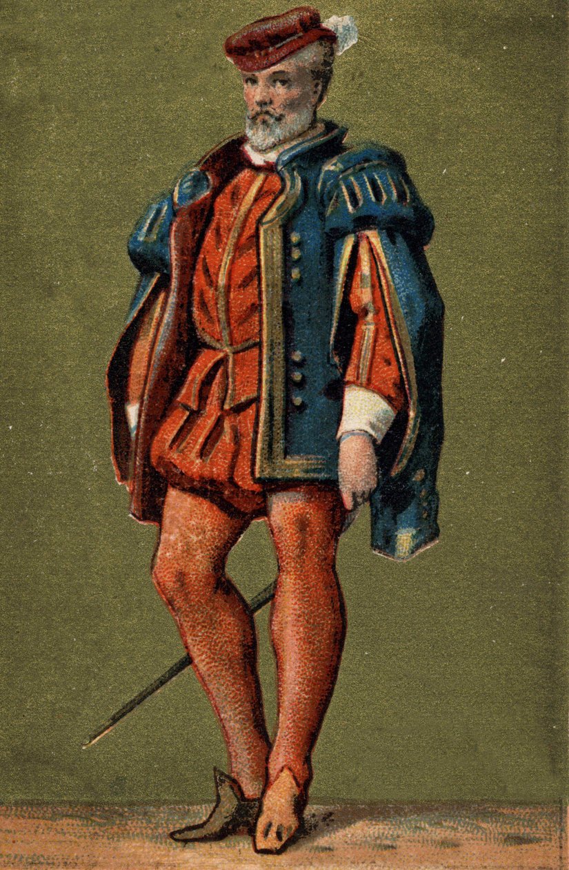 Gaspard de Coligny (1519-1572), amiral av Frankrike. av Unknown artist