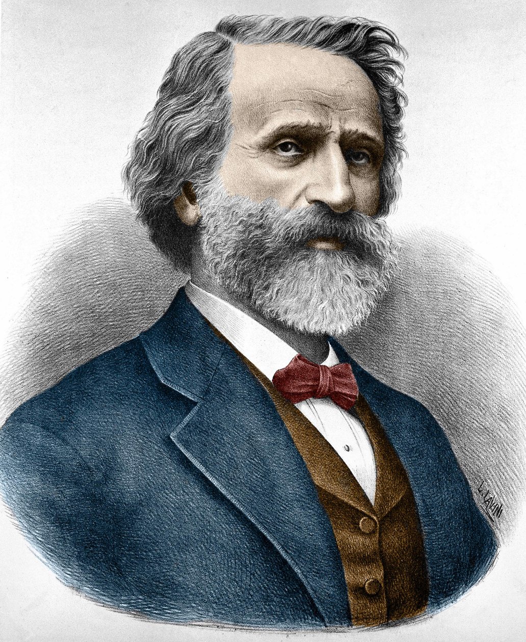 Giuseppe Verdi (1813-1901), italiensk kompositör. av Unknown artist
