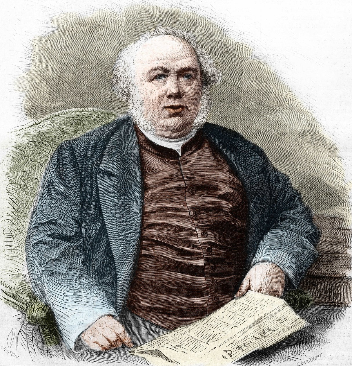 Jules Janin (1804-1874), fransk författare. av Unknown artist