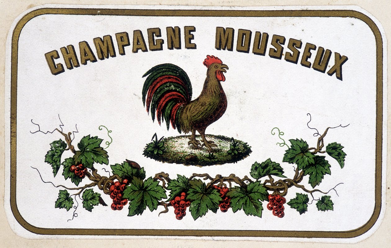 Märke "" Champagne Sparkling". s.d.. av Unknown artist