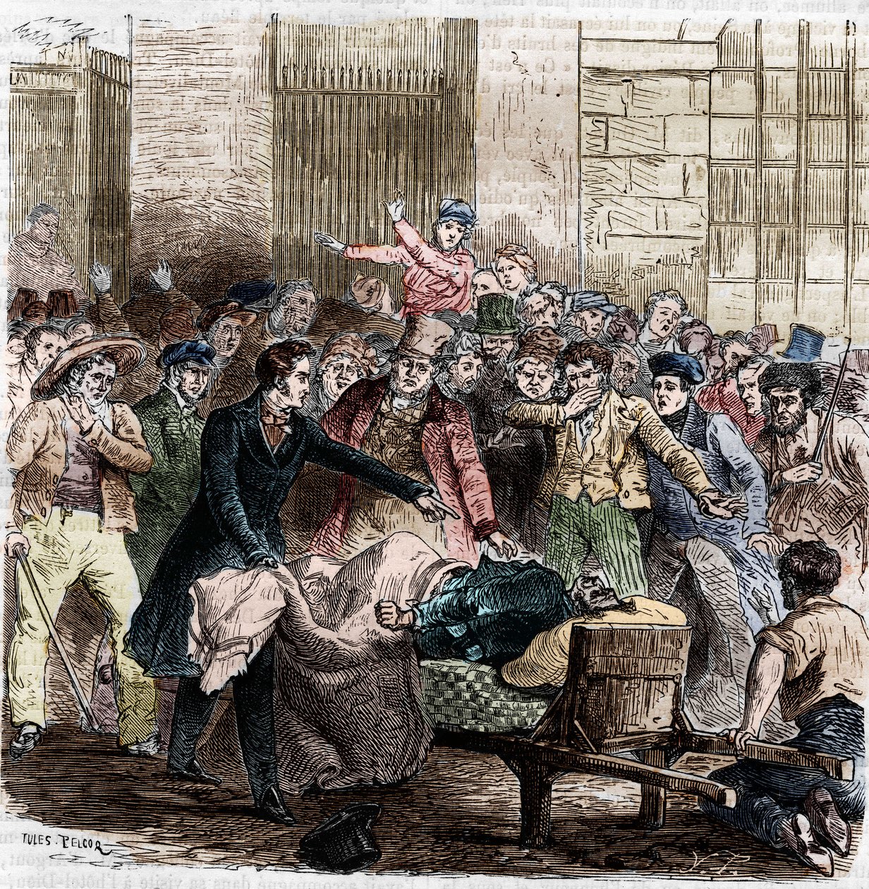 Kolera, Paris, april 1832. av Unknown artist