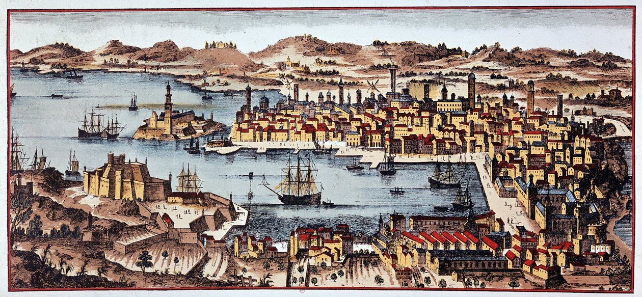 Marseille 1680 - B.N. av Unknown artist