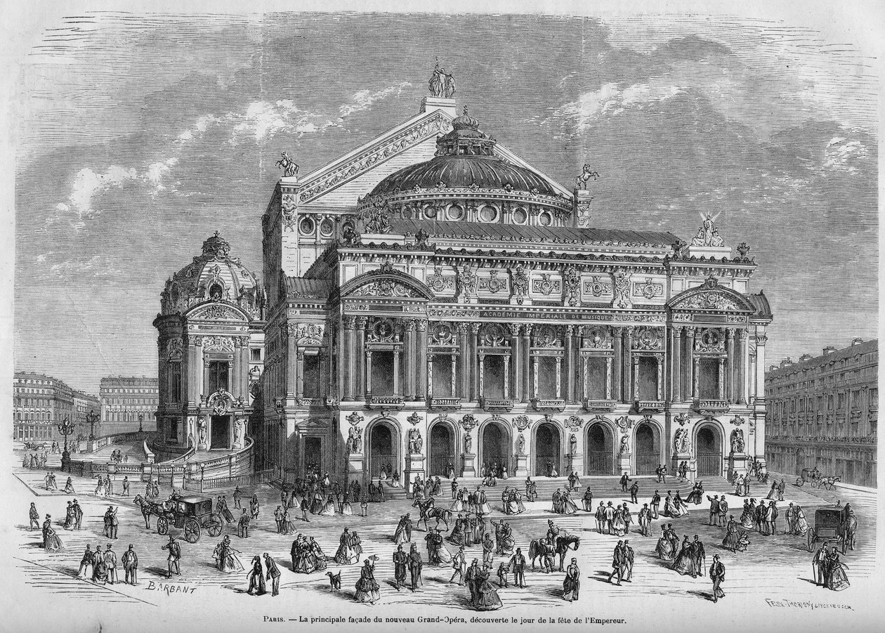 Opera Garnier 1867. av Unknown artist