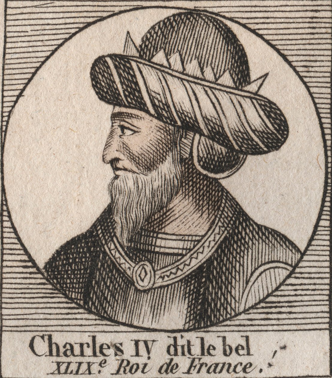 Porträtt av Karl IV Bel av Unknown
