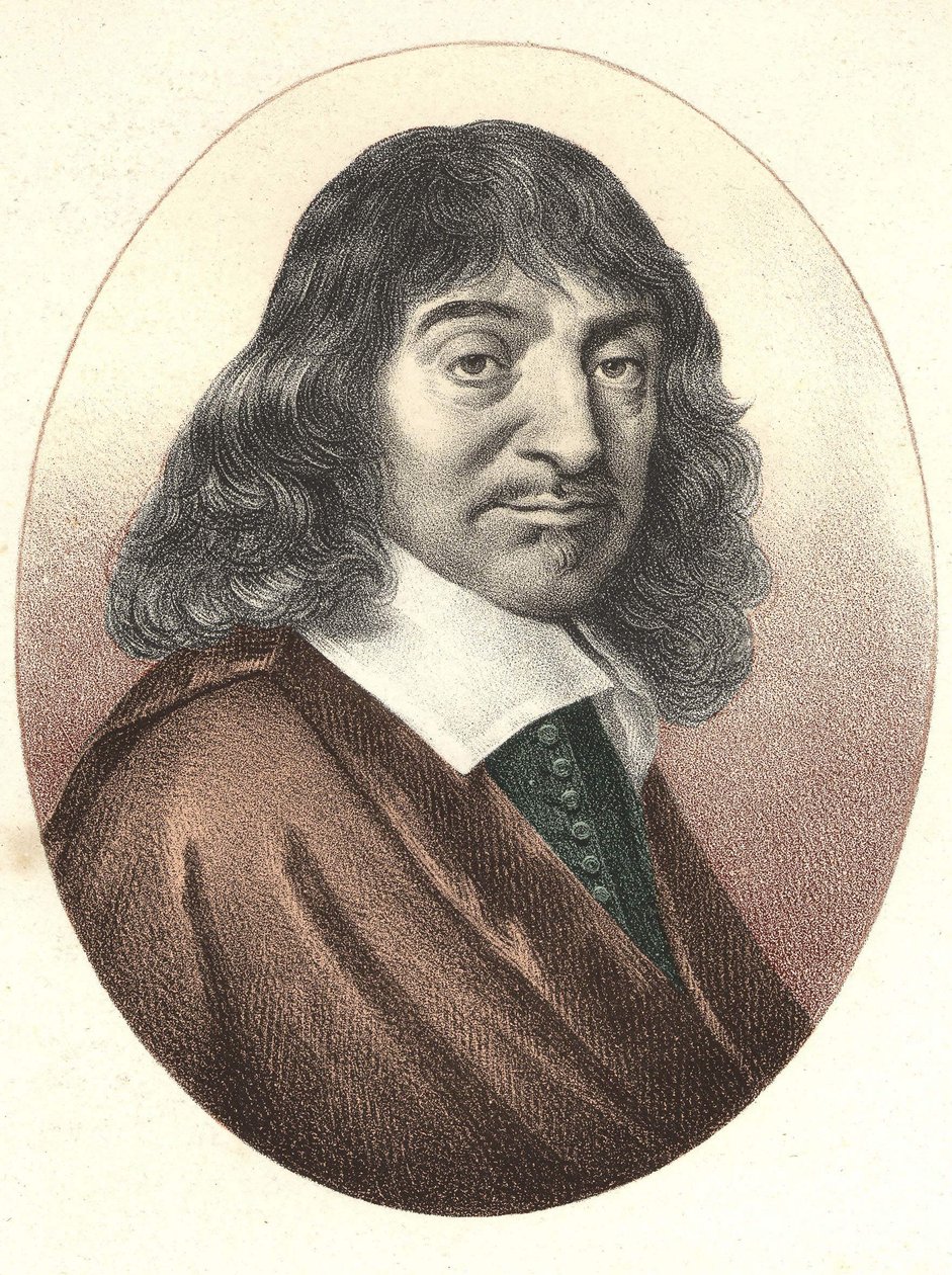 Porträtt av Descartes (1596 - 1650). av Unknown artist