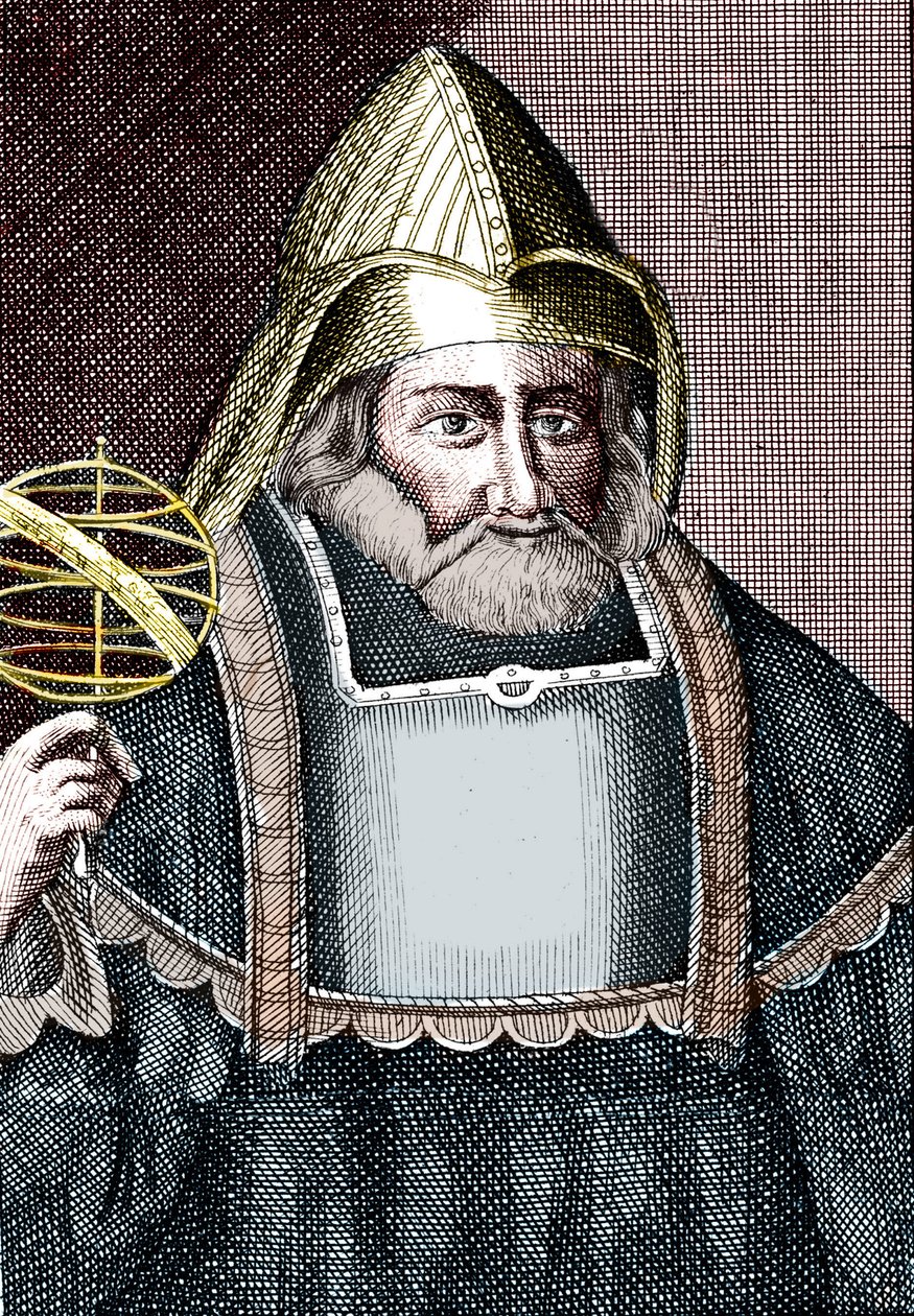 Porträtt av Hermes Trimegiste (Trismegistus). av Unknown artist