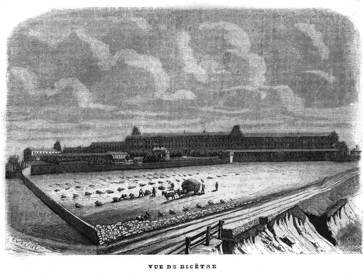 Utsikt över Bicetre nära Paris 1858. av Unknown artist