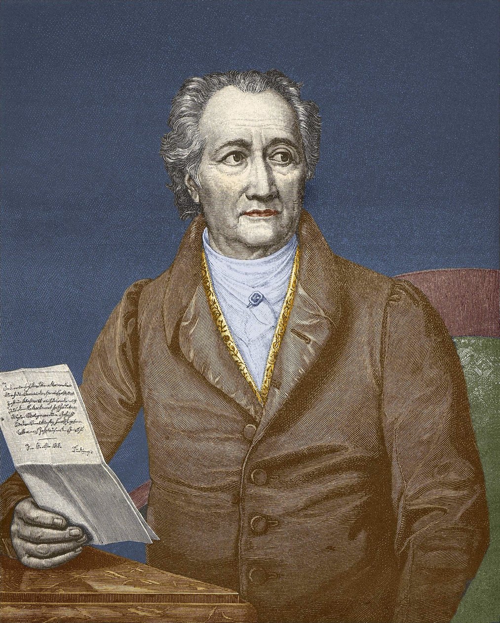 Wolfgang Goethe (1749 - 1832). av Unknown artist