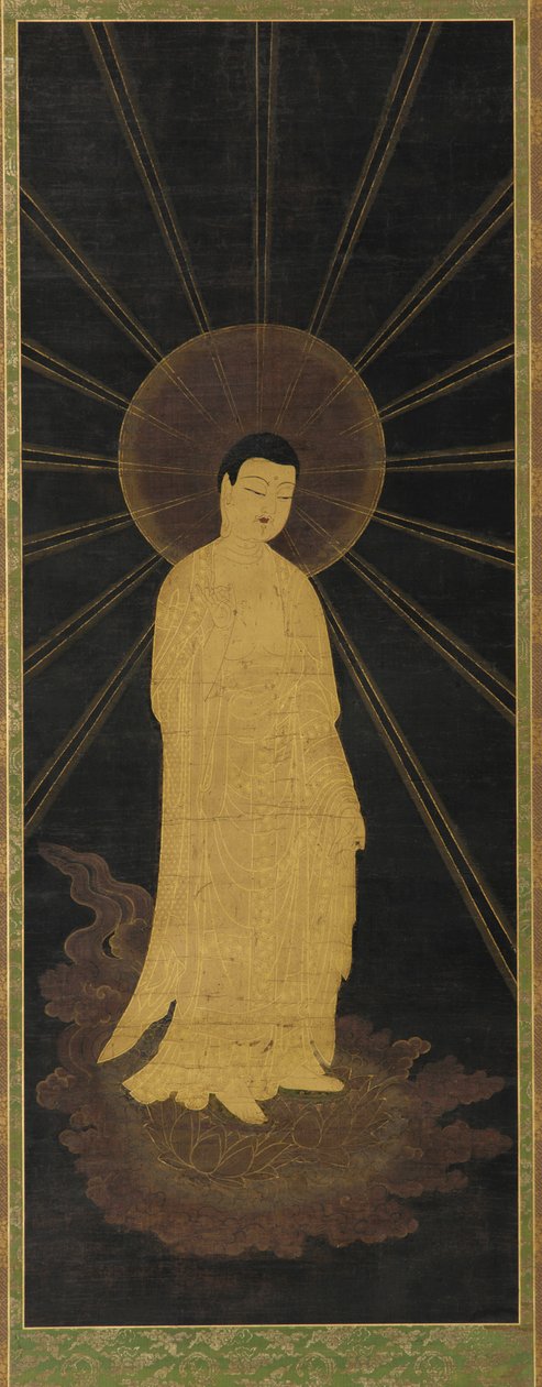 Amitabha (Amida) välkomnar själar till paradiset av Unknown artist