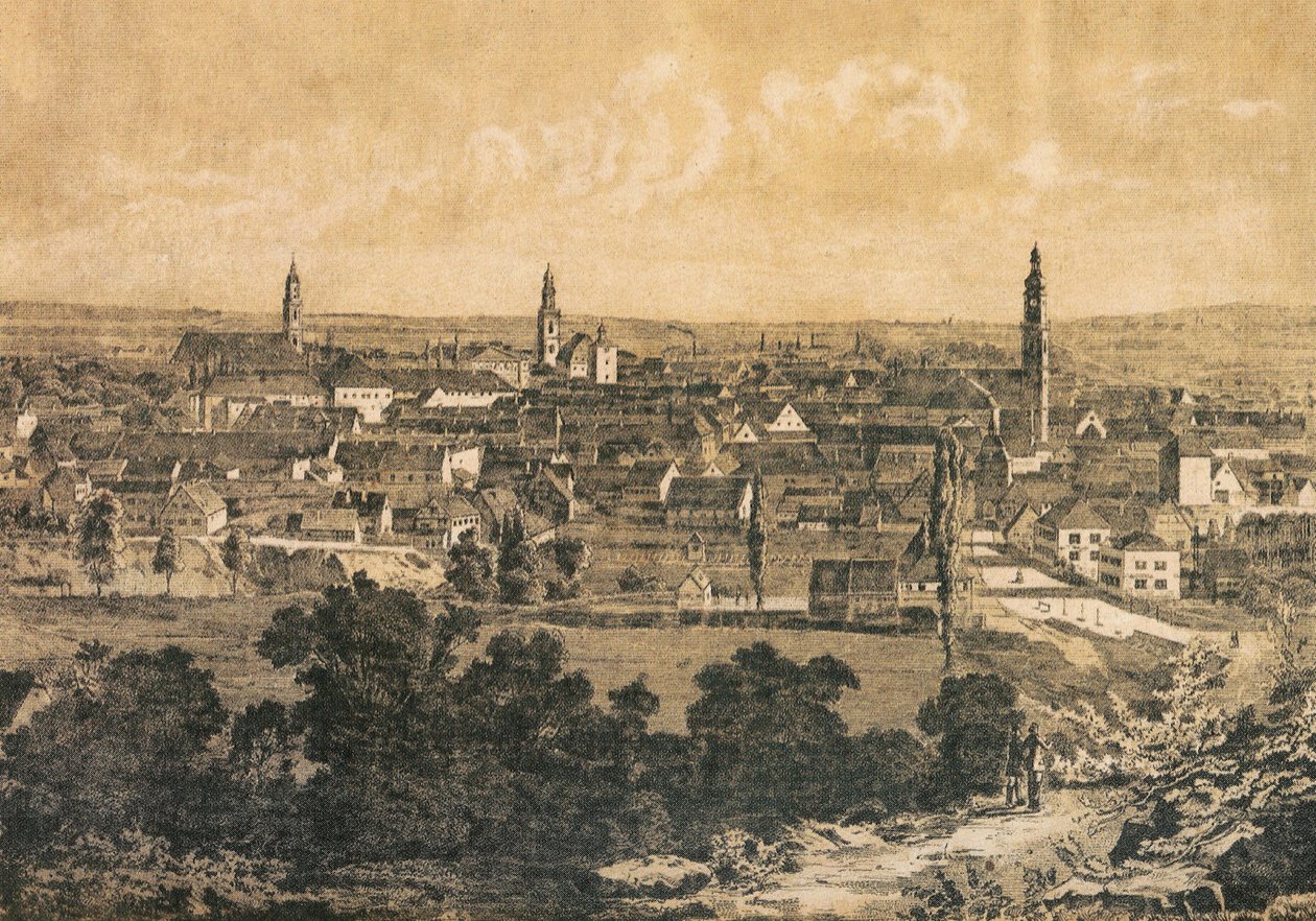 Staden Erlangen, Bayern, Tyskland av Unknown artist
