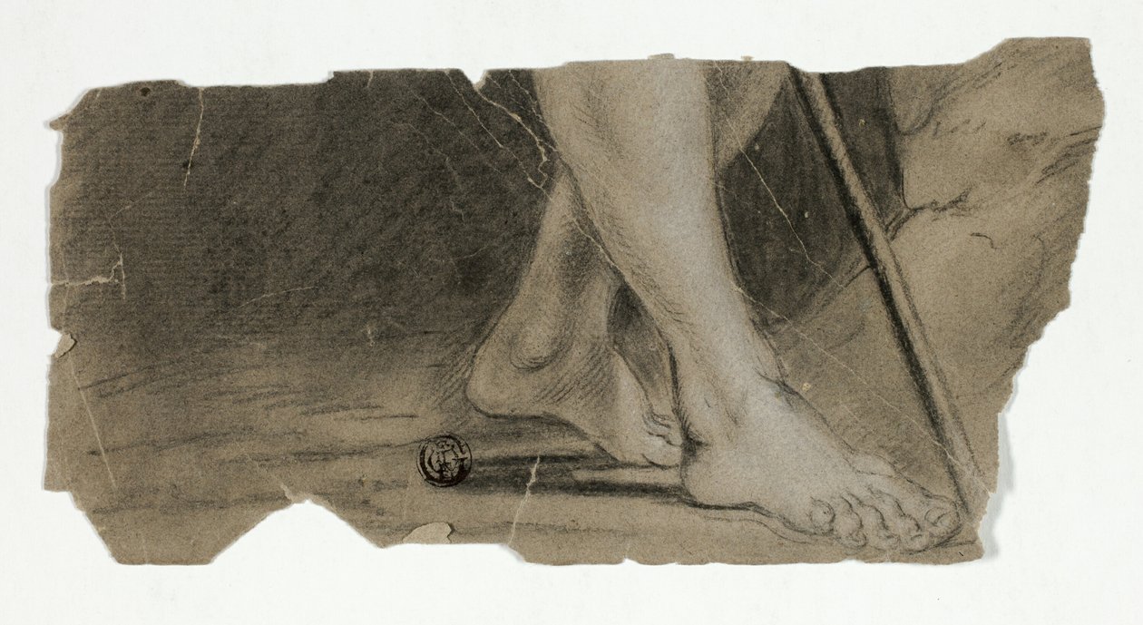 Johannes Döparens fötter (fragment) av Unknown artist