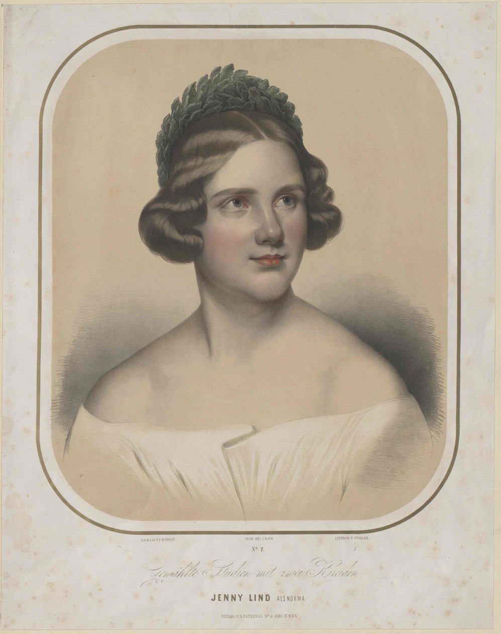 Jenny Lind (tryck) av Unknown artist