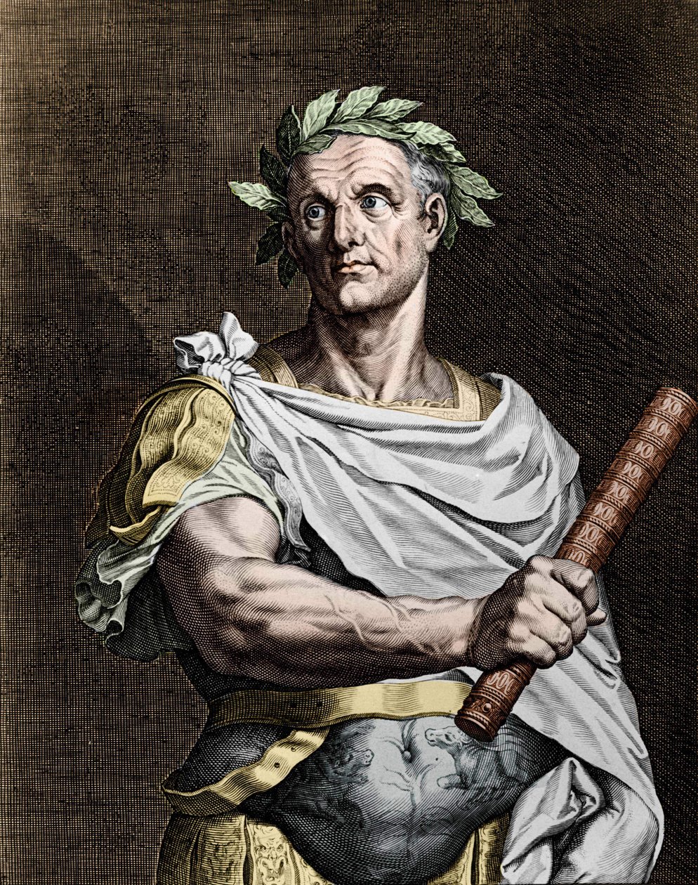 Julius Caesar (101-44 f.Kr.), romersk statsman. av Unknown artist