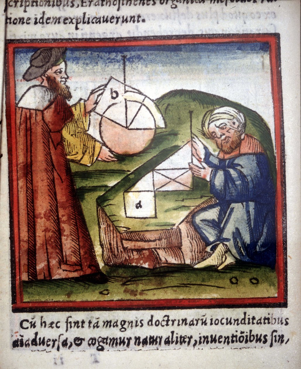 Matematiker. 1400-talsmanuskript. av Unknown artist