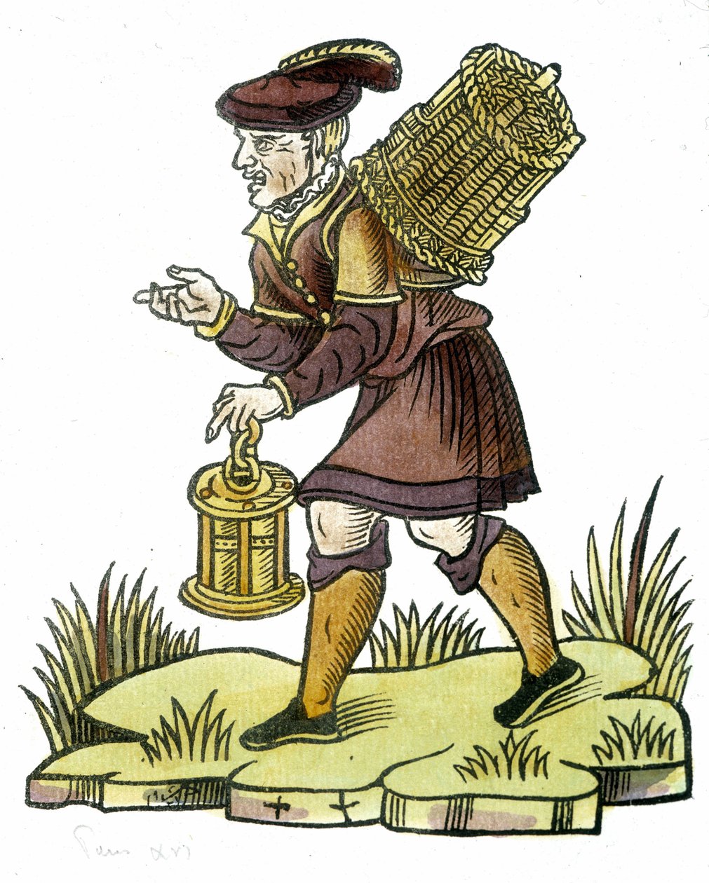 Merchant of forgotten - teckning av Unknown artist