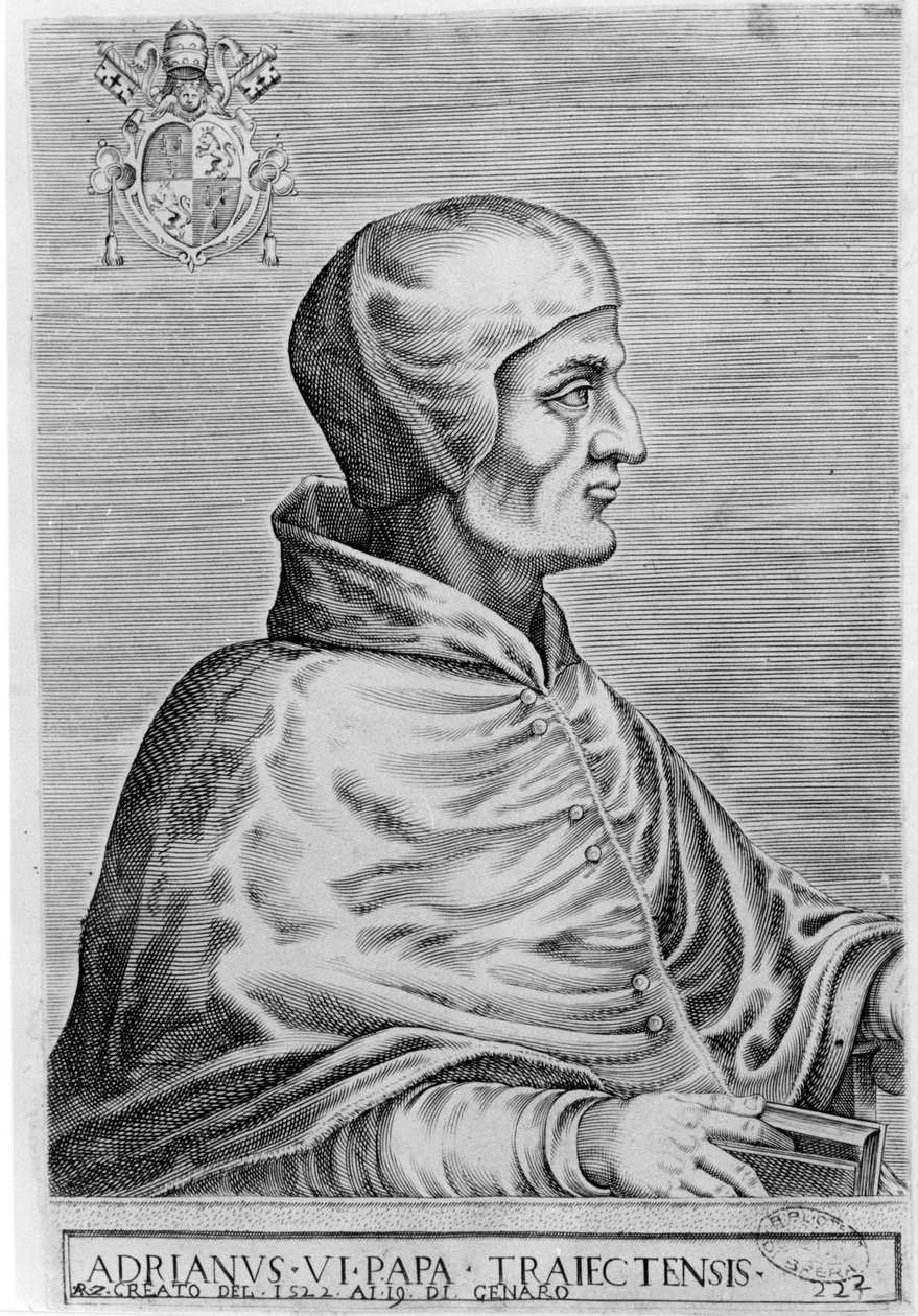 Påven Adrien VI (1459 - 1523). av Unknown artist