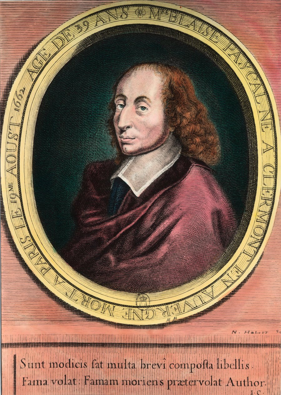 Porträtt av Blaise Pascal av Unknown artist
