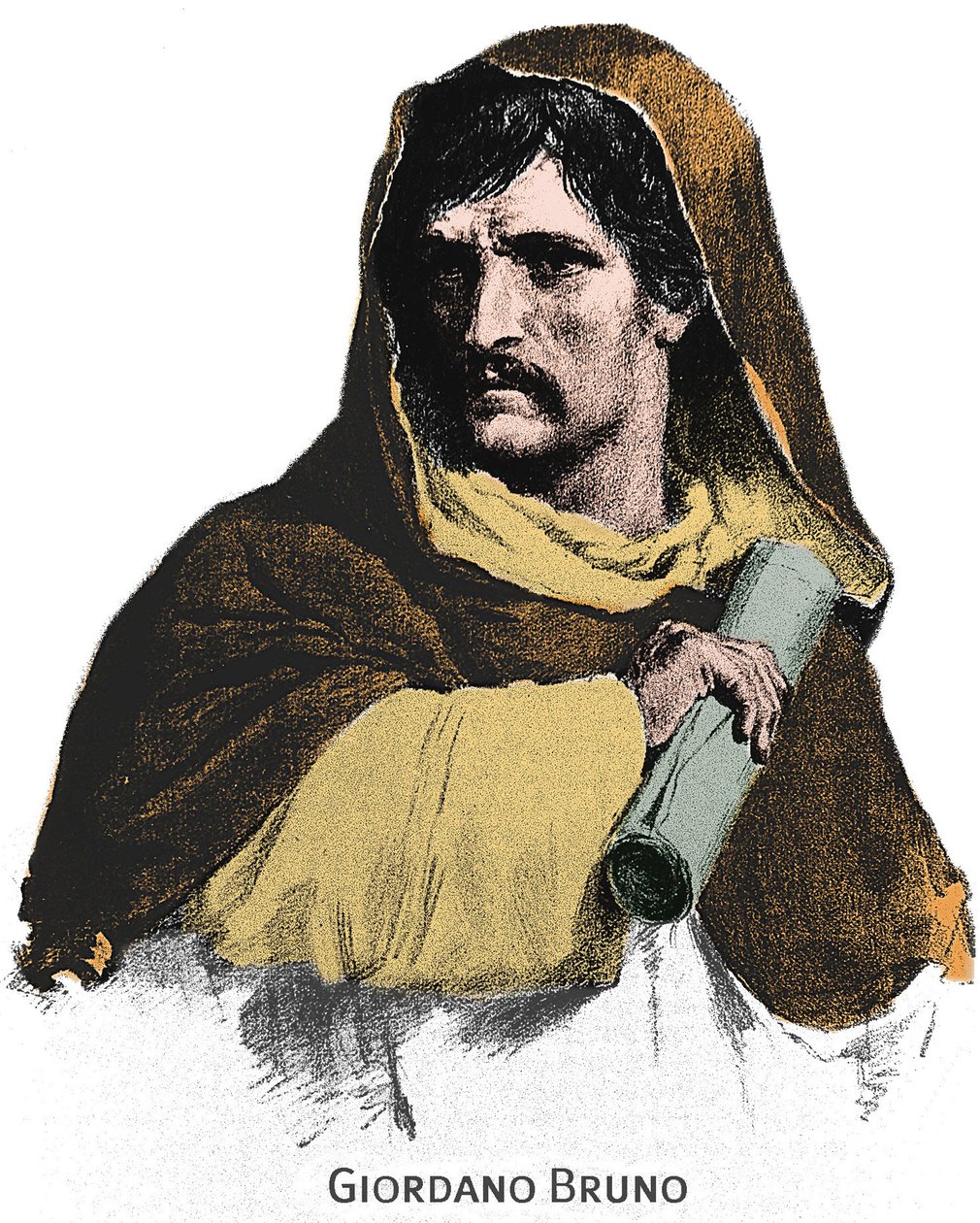 Porträtt av Giordano Bruno (1548-1600). av Unknown artist