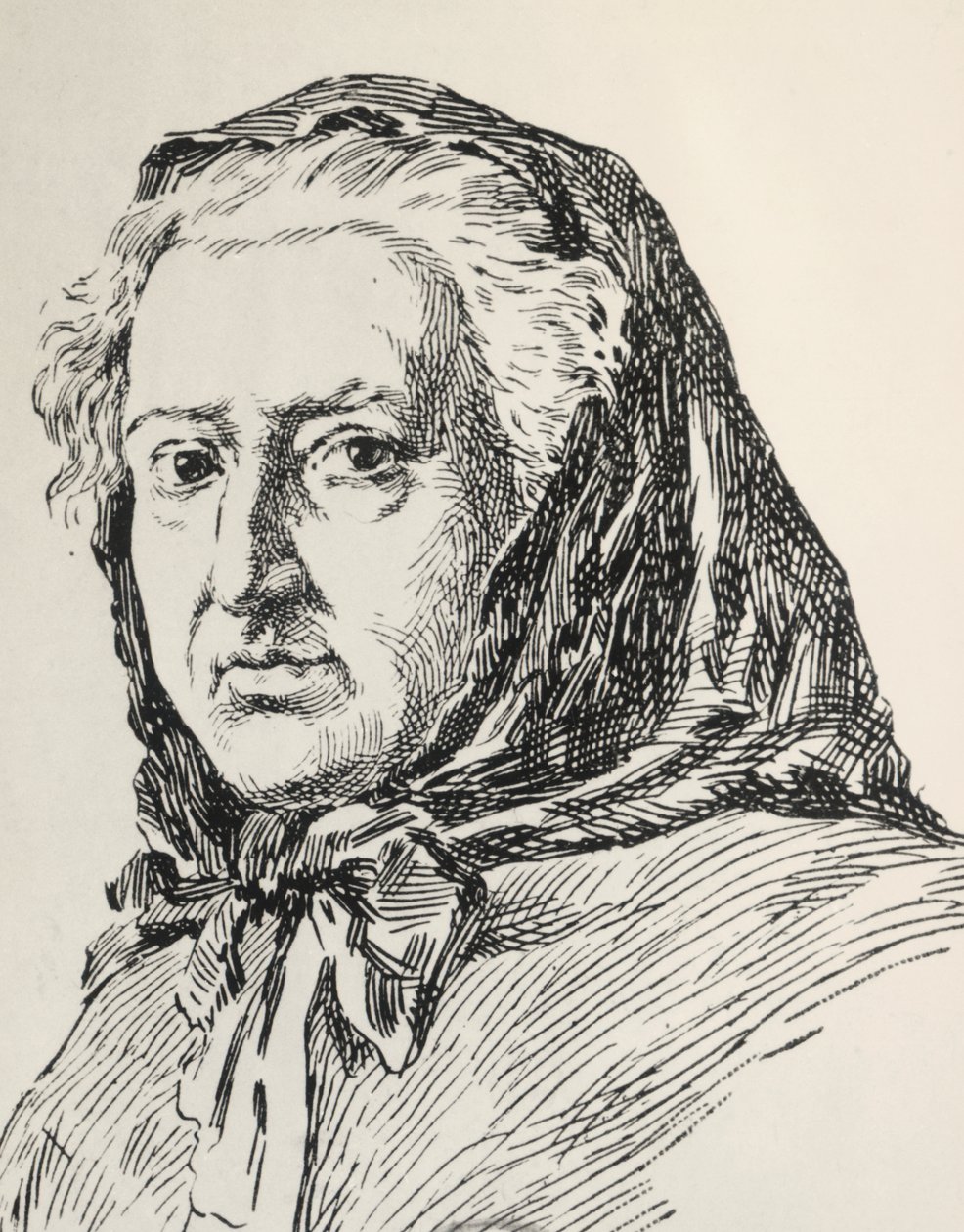 Porträtt av Louise Ackermann av Unknown artist