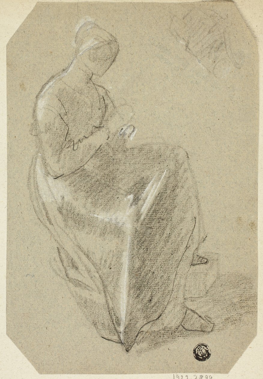 Sittande kvinna av Unknown artist