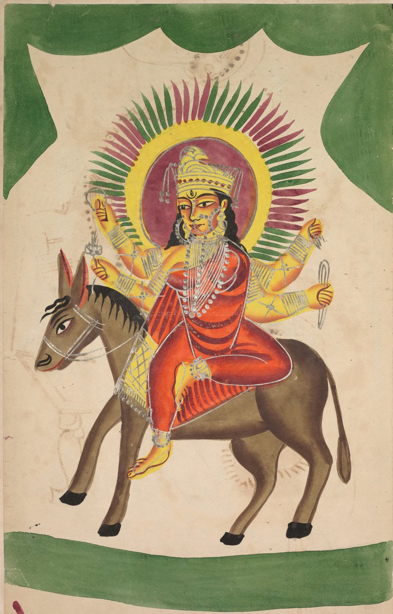 Sheetaladevi: The Smallpox Goddess (recto) av Unknown artist
