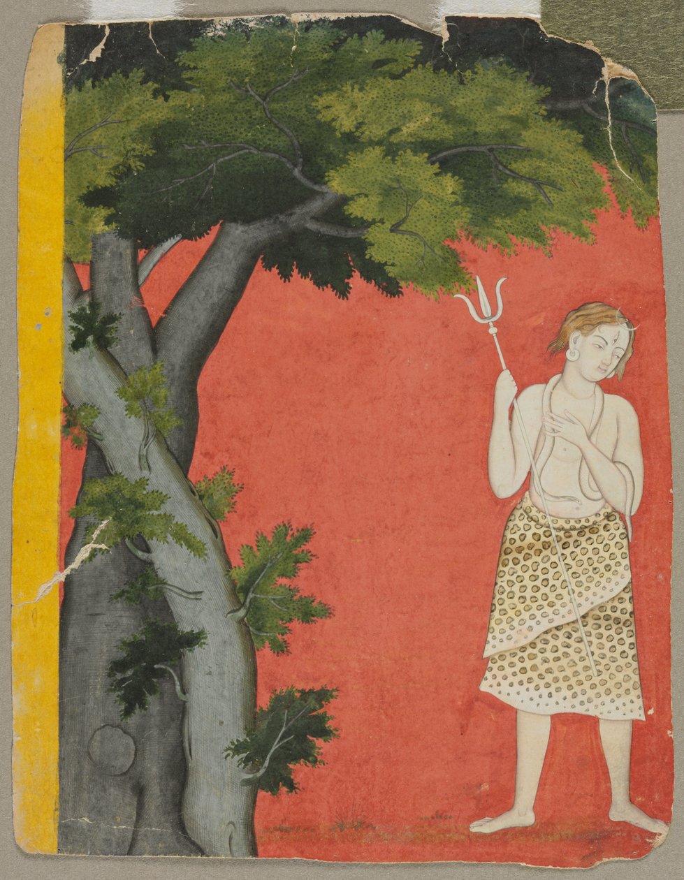 Shiva under träd av Unknown artist