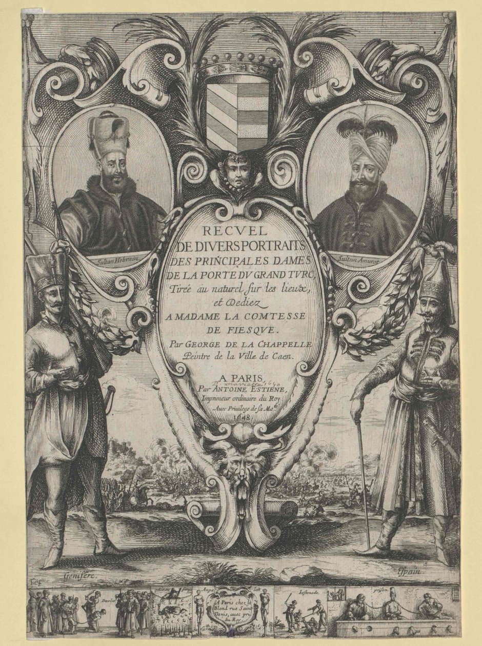 Sultan av Turkiet Murat IV (tryck) av Unknown artist